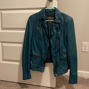 Beautiful blue leather Muubaa jacket!